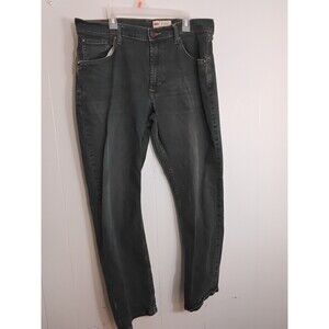 WRANGLER BLUE DENIM  cotton elastane Straight ATHENTIC Fit  JEANS 34x30